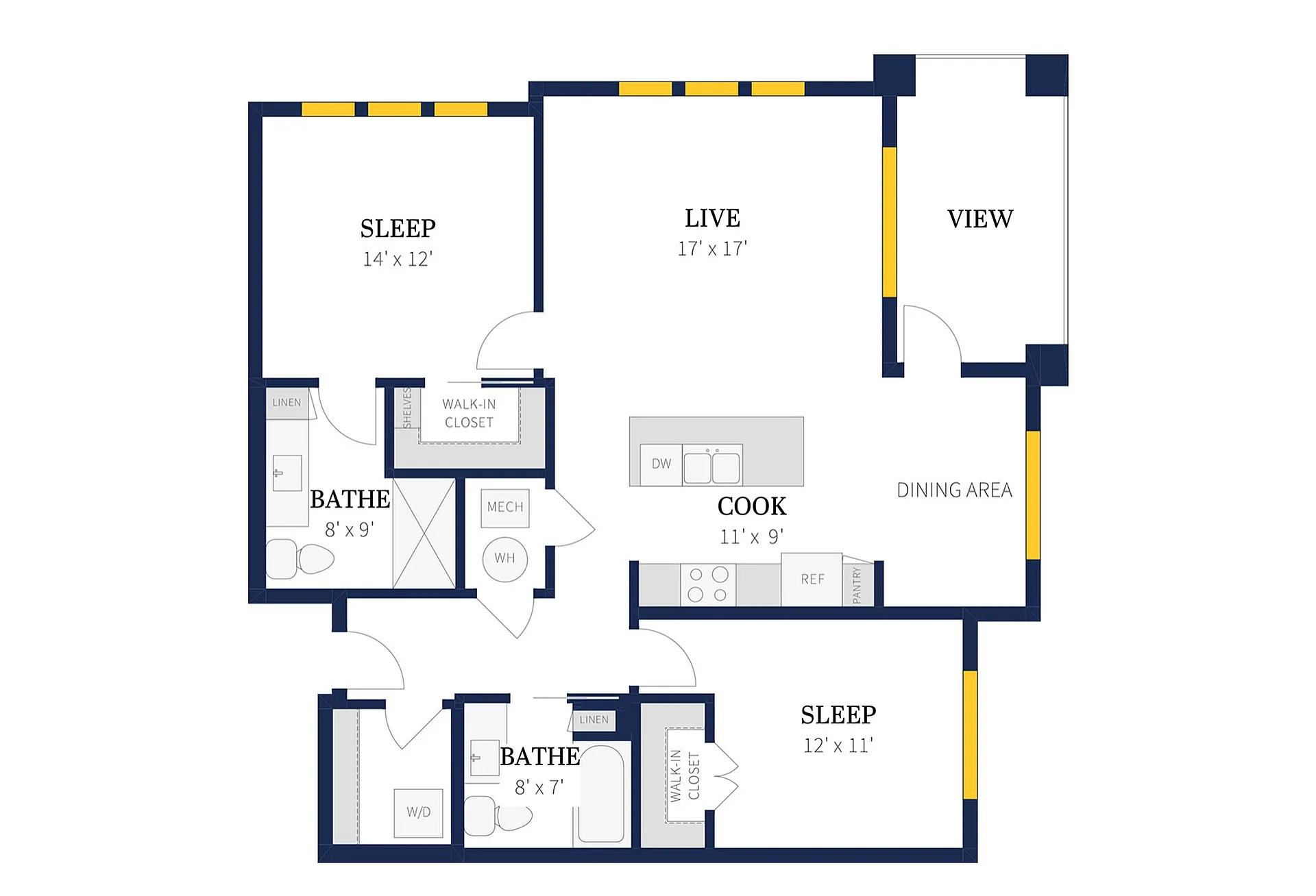 Floor Plan 2G | Arrabelle Apartments | Apartments in Cedarburg, WI