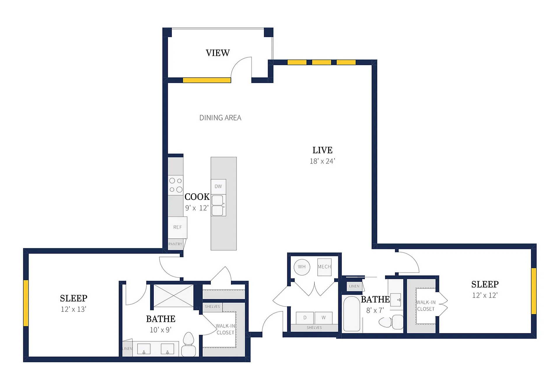 Floor Plan 2I | Arrabelle Apartments | Apartments in Cedarburg, WI