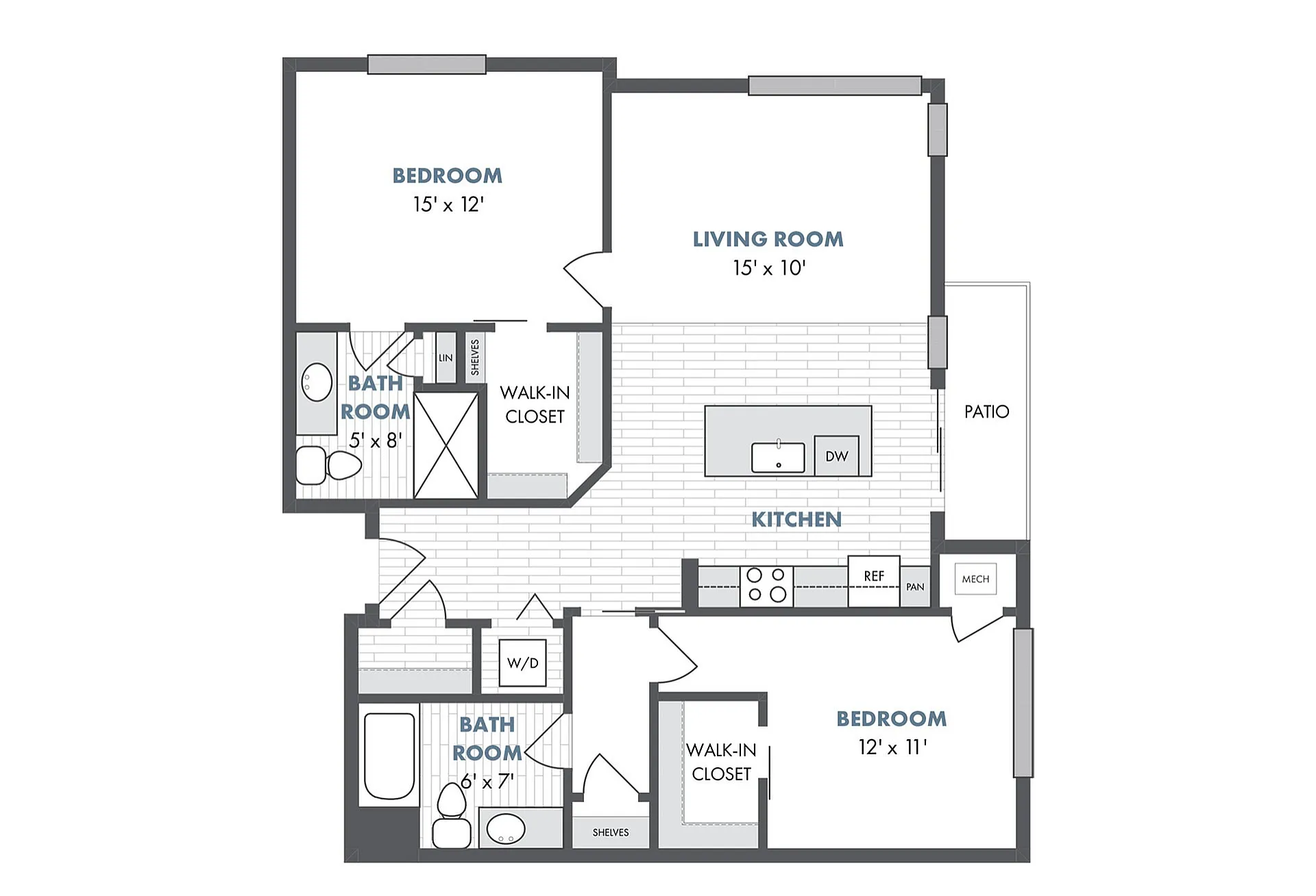 Floor Plan D3 | The Junction | Apartments in Menomonee Falls, WI