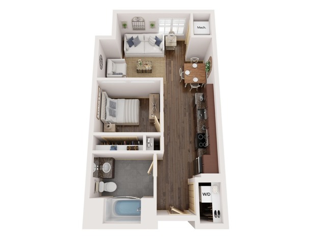 Floor Plan A2 | Elan | Apartments in Fitchburg, WI
