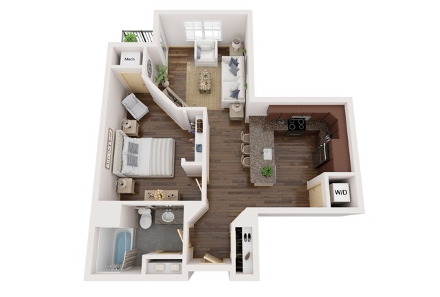 Floor Plan A3 | Elan | Apartments in Fitchburg, WI