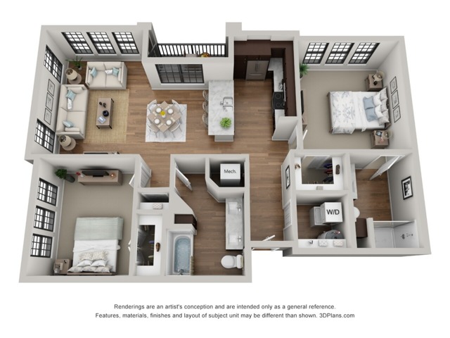 Floor Plan 2C | Arrabelle Apartments | Apartments in Cedarburg, WI