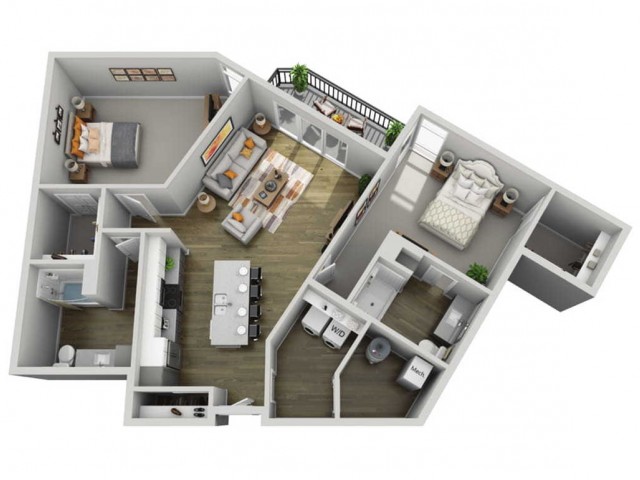 Floor Plan 2J | State Street Station | Apartments in Wauwatosa, WI
