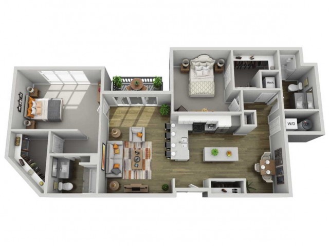 Floor Plan 2H | State Street Station | Apartments in Wauwatosa, WI