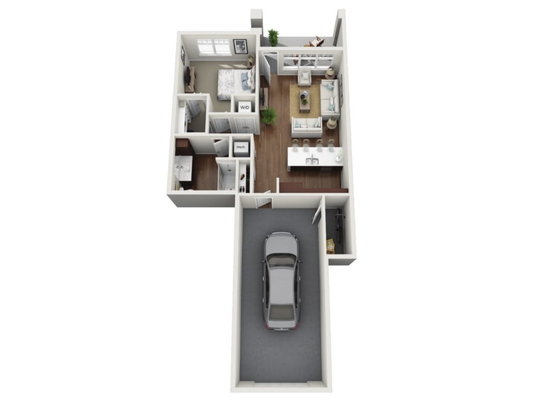 Floor Plan 1A | Drexel Ridge Apartments | Apartments in Oak Creek, WI