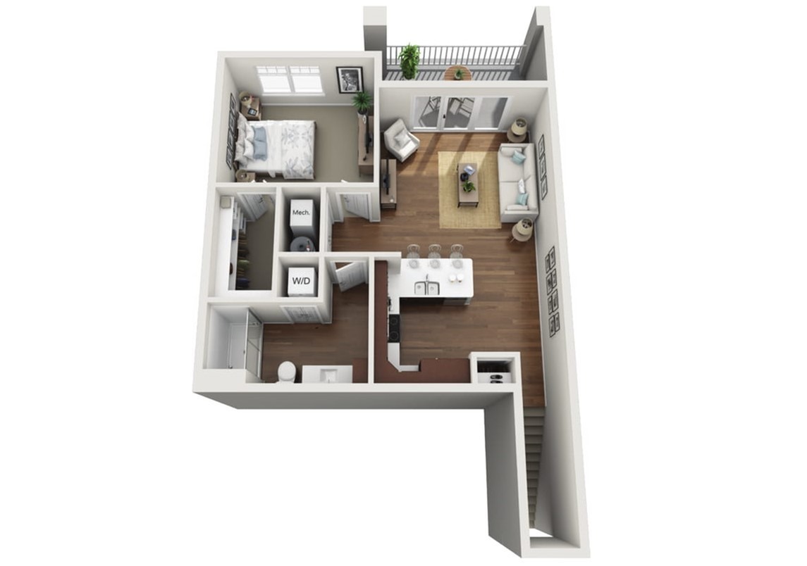Floor Plan 1.1B | Drexel Ridge Apartments | Apartments in Oak Creek, WI