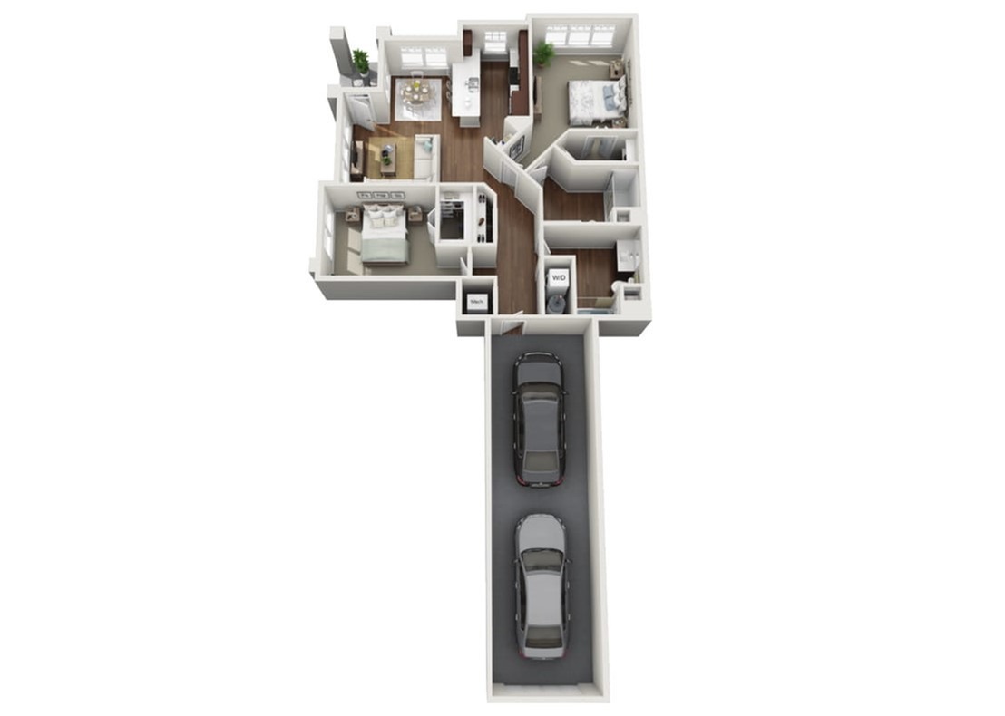 Floor Plan 2A | Drexel Ridge Apartments | Apartments in Oak Creek, WI