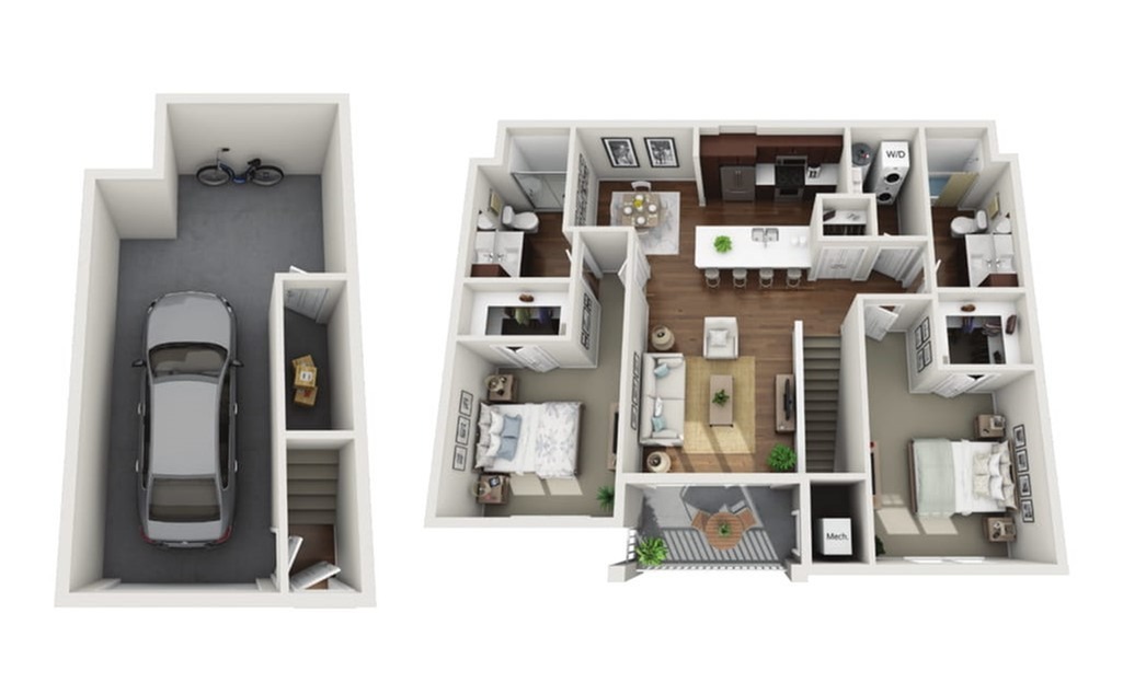 Floor Plan 2H | Drexel Ridge Apartments | Apartments in Oak Creek, WI