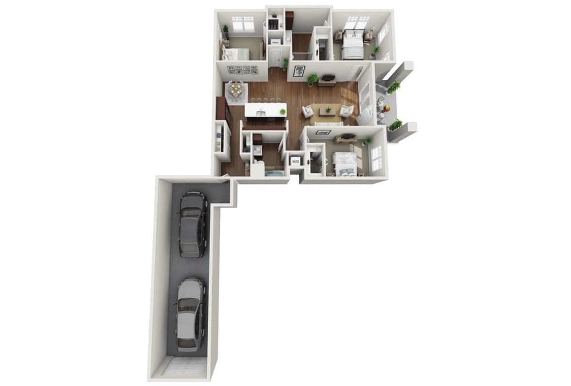 Floor Plan 3B | Drexel Ridge Apartments | Apartments in Oak Creek, WI