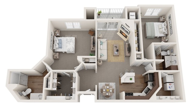The Grant | The Landmark at Hatchery Hill | Apartments in Fitchburg, WI