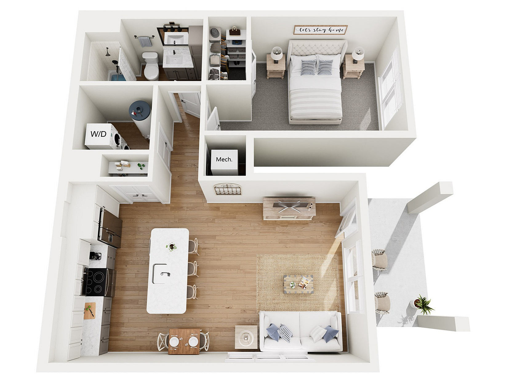 Floor Plan A3 | Echelon at Charlotte | Apartments in Charlotte, NC