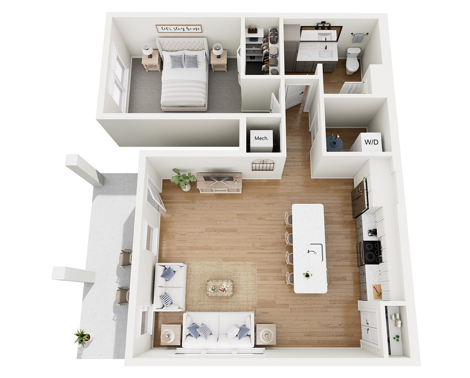 Floor Plan A4 | Echelon at Charlotte | Apartments in Charlotte, NC