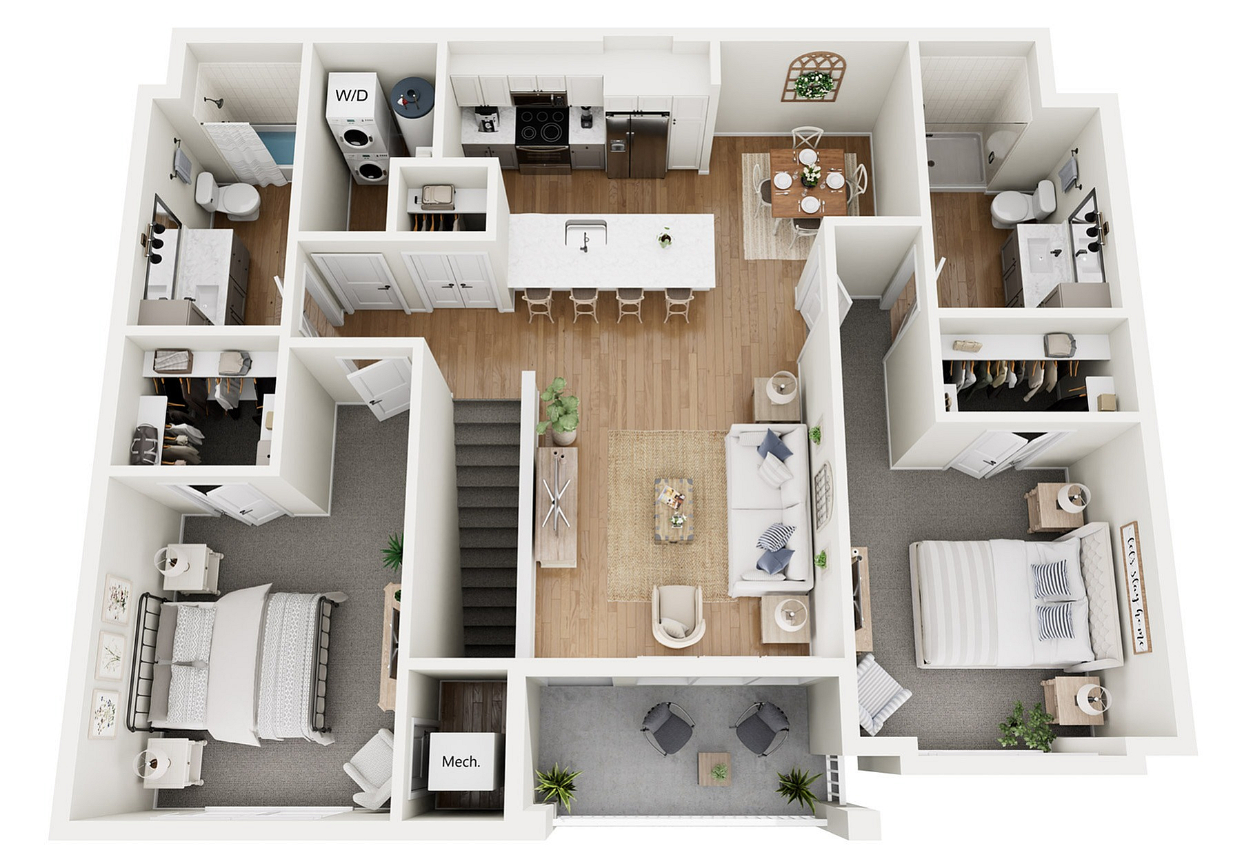 Floor Plan B6 | Echelon at Charlotte | Apartments in Charlotte, NC