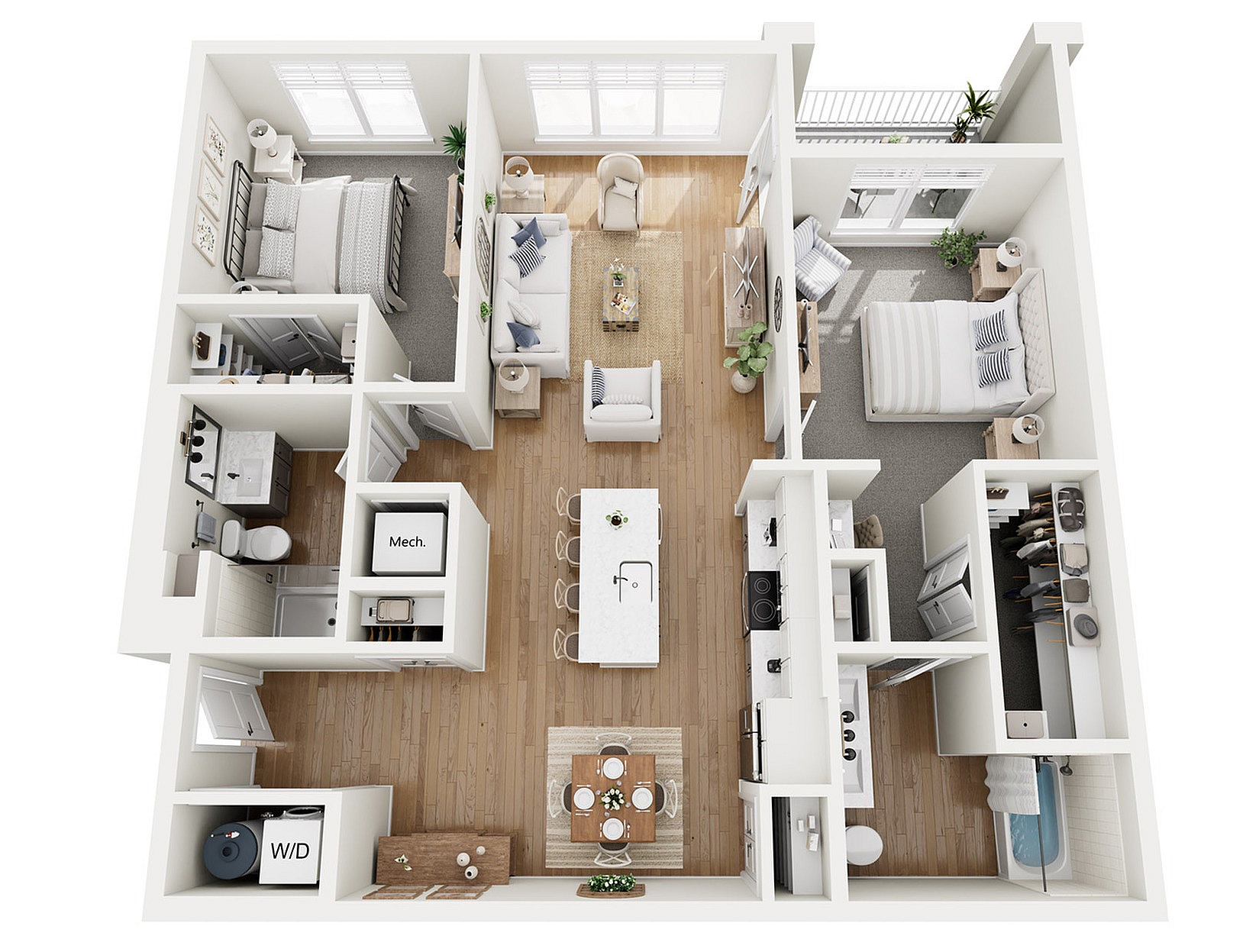 Floor Plan B7 | Echelon at Charlotte | Apartments in Charlotte, NC