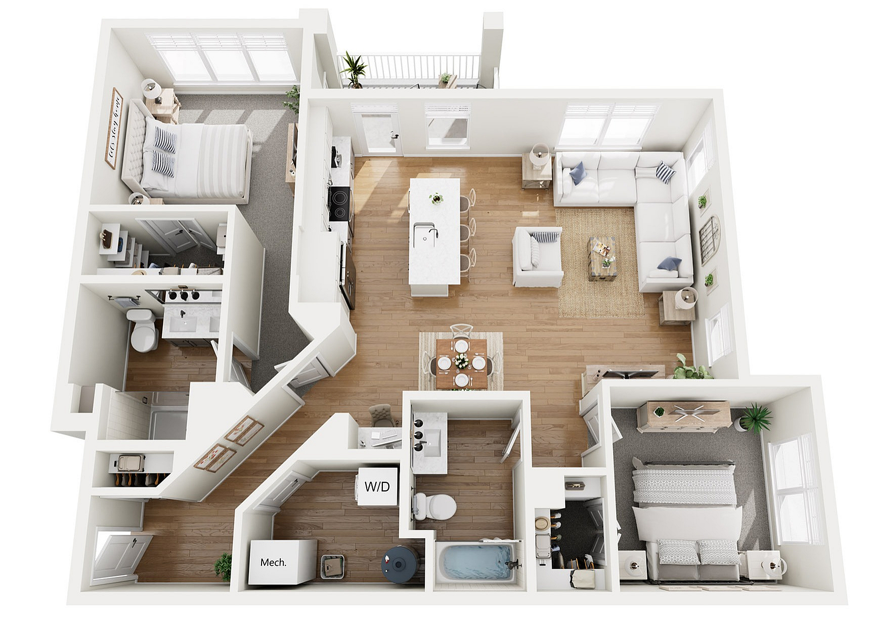 Floor Plan B8 | Echelon at Charlotte | Apartments in Charlotte, NC