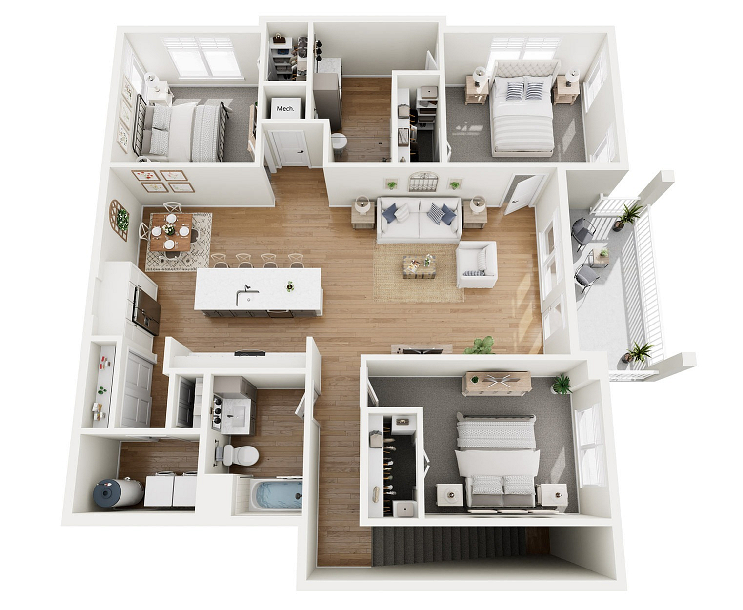 Floor Plan C2 | Echelon at Charlotte | Apartments in Charlotte, NC