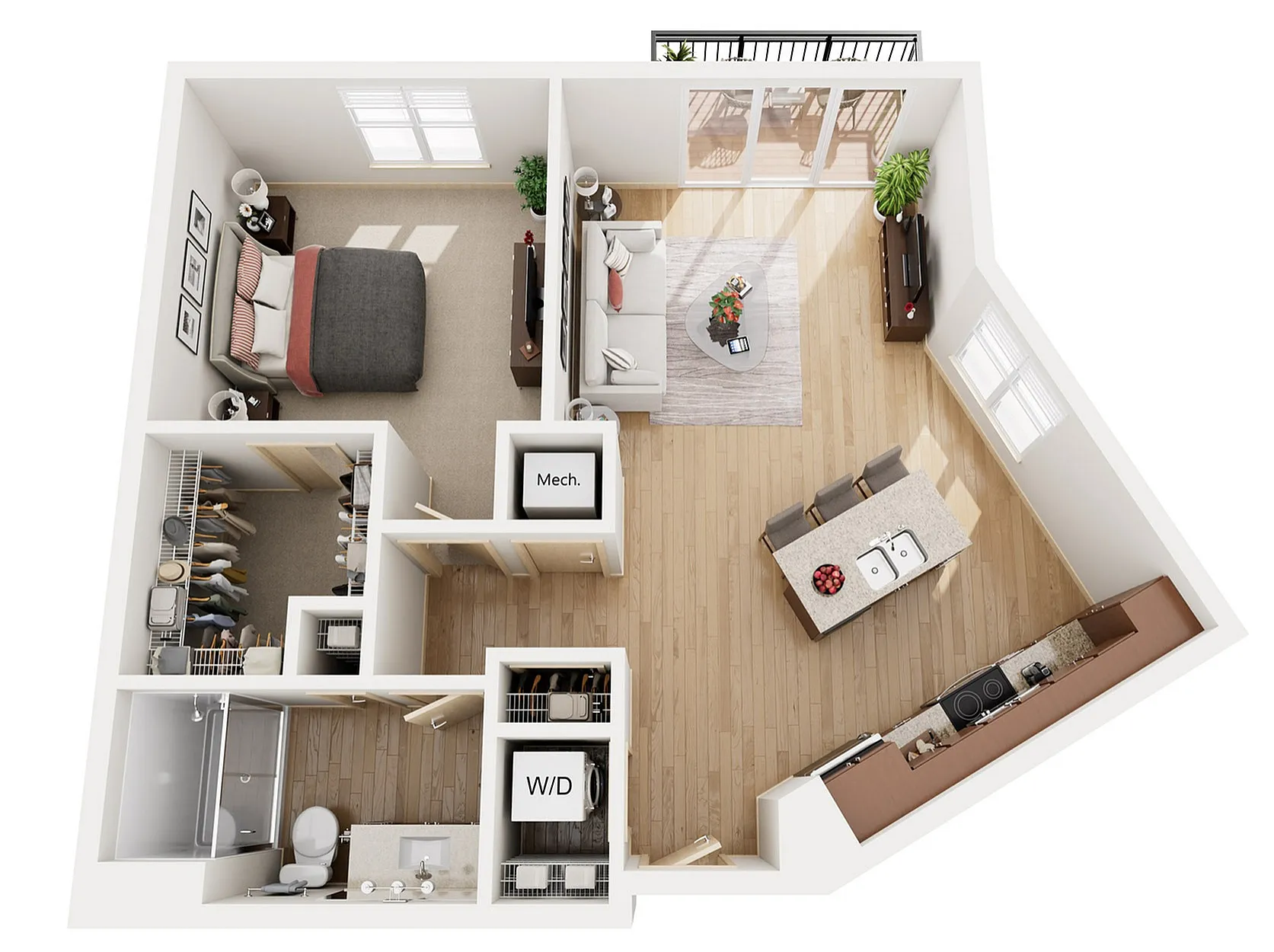 1D | 1505 Apartments & Townhomes