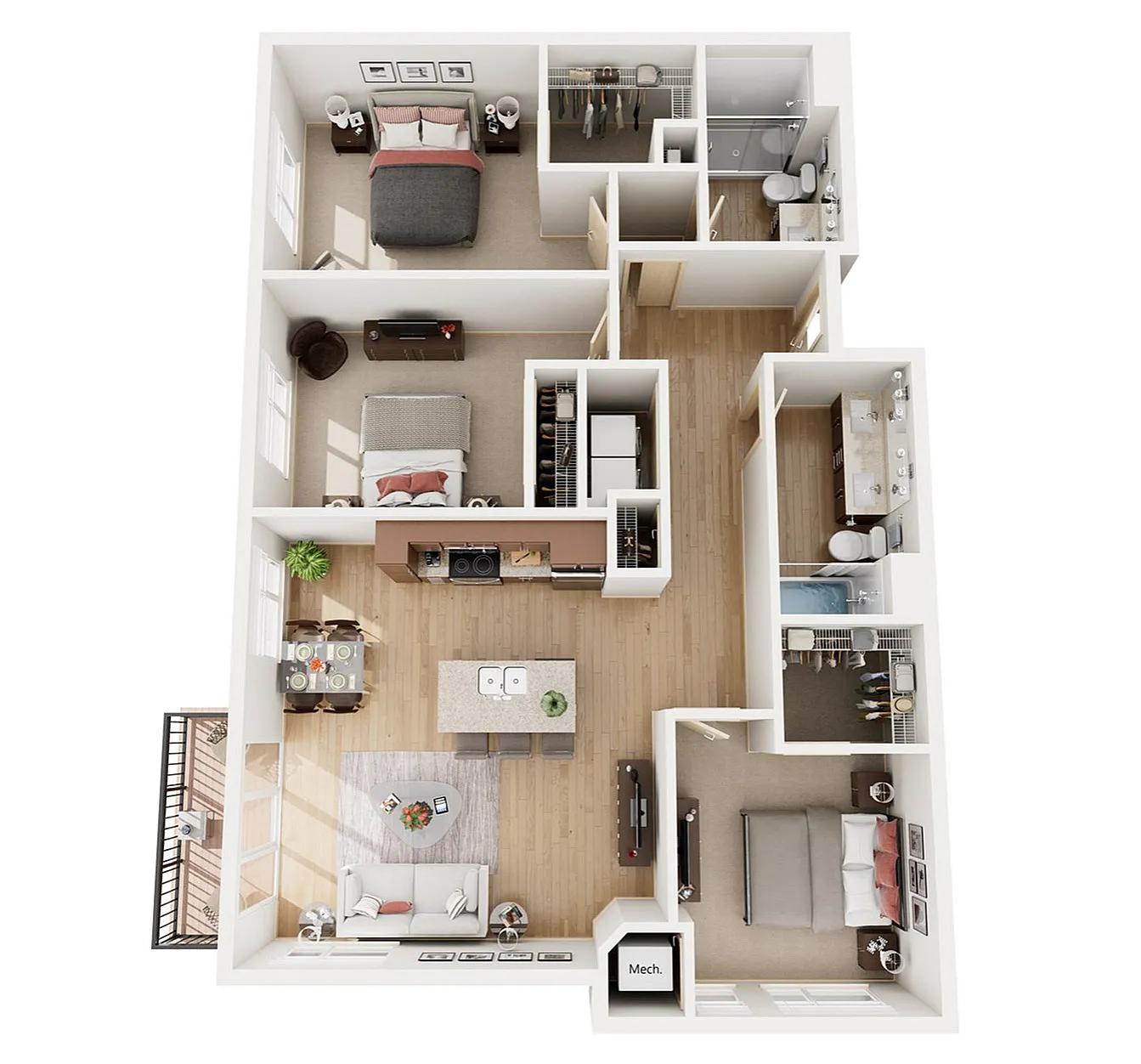 3B | 1505 Apartments & Townhomes