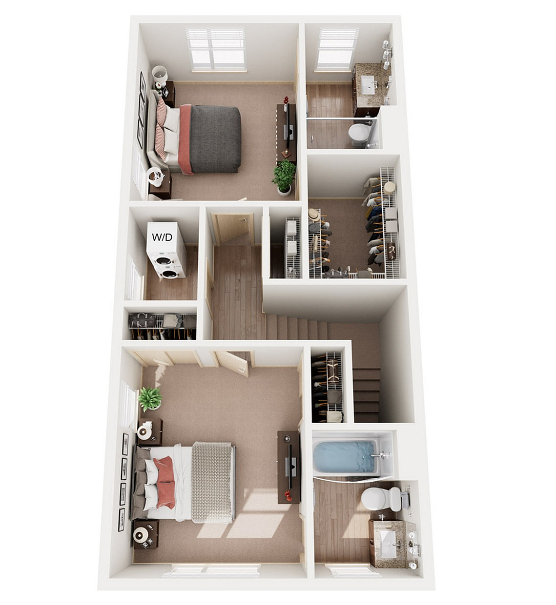 T1 Second Floor | 1505 Apartments & Townhomes