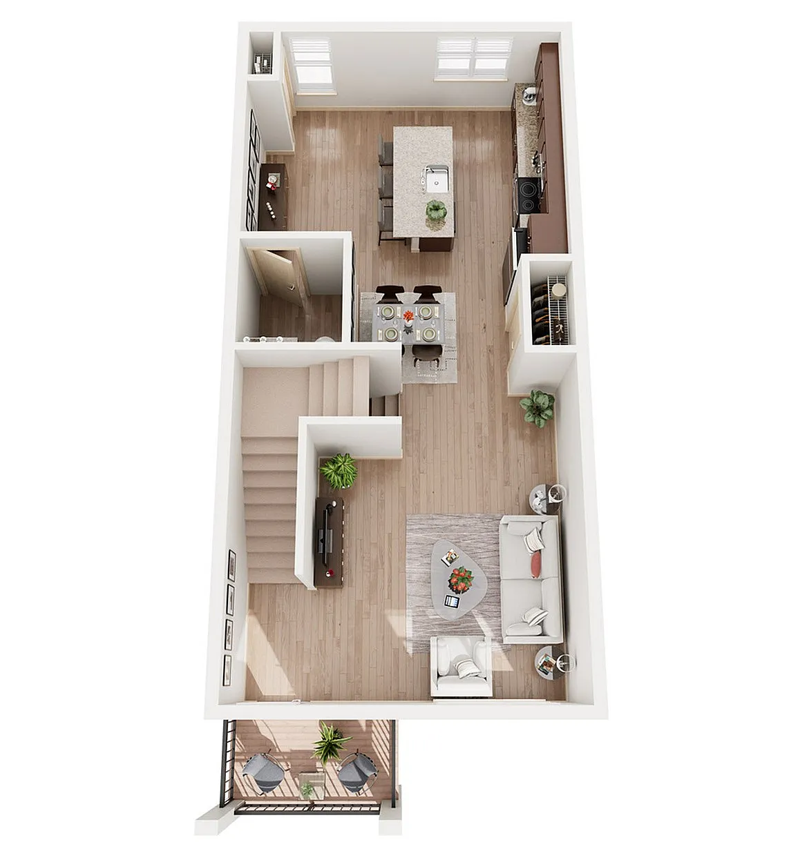 T2 First Floor | 1505 Apartments & Townhomes