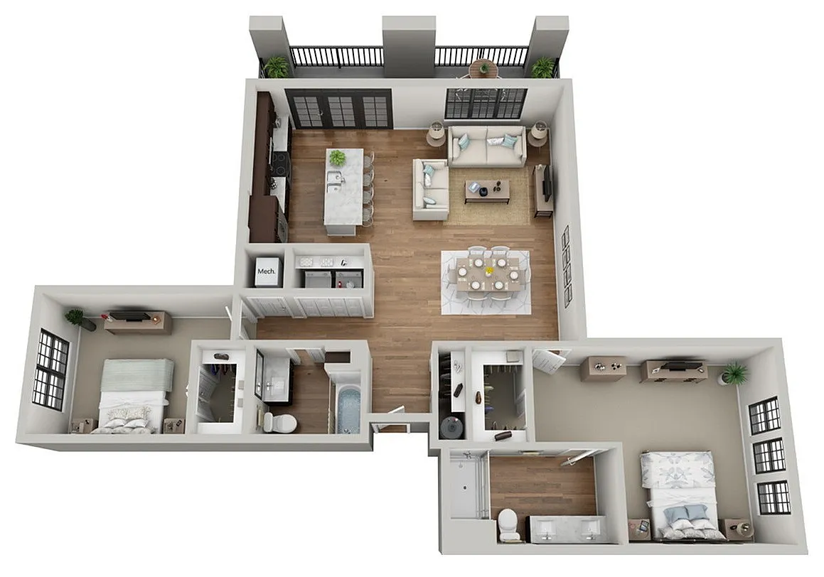 Floor Plan 2E | Arrabelle Apartments | Apartments in Cedarburg, WI