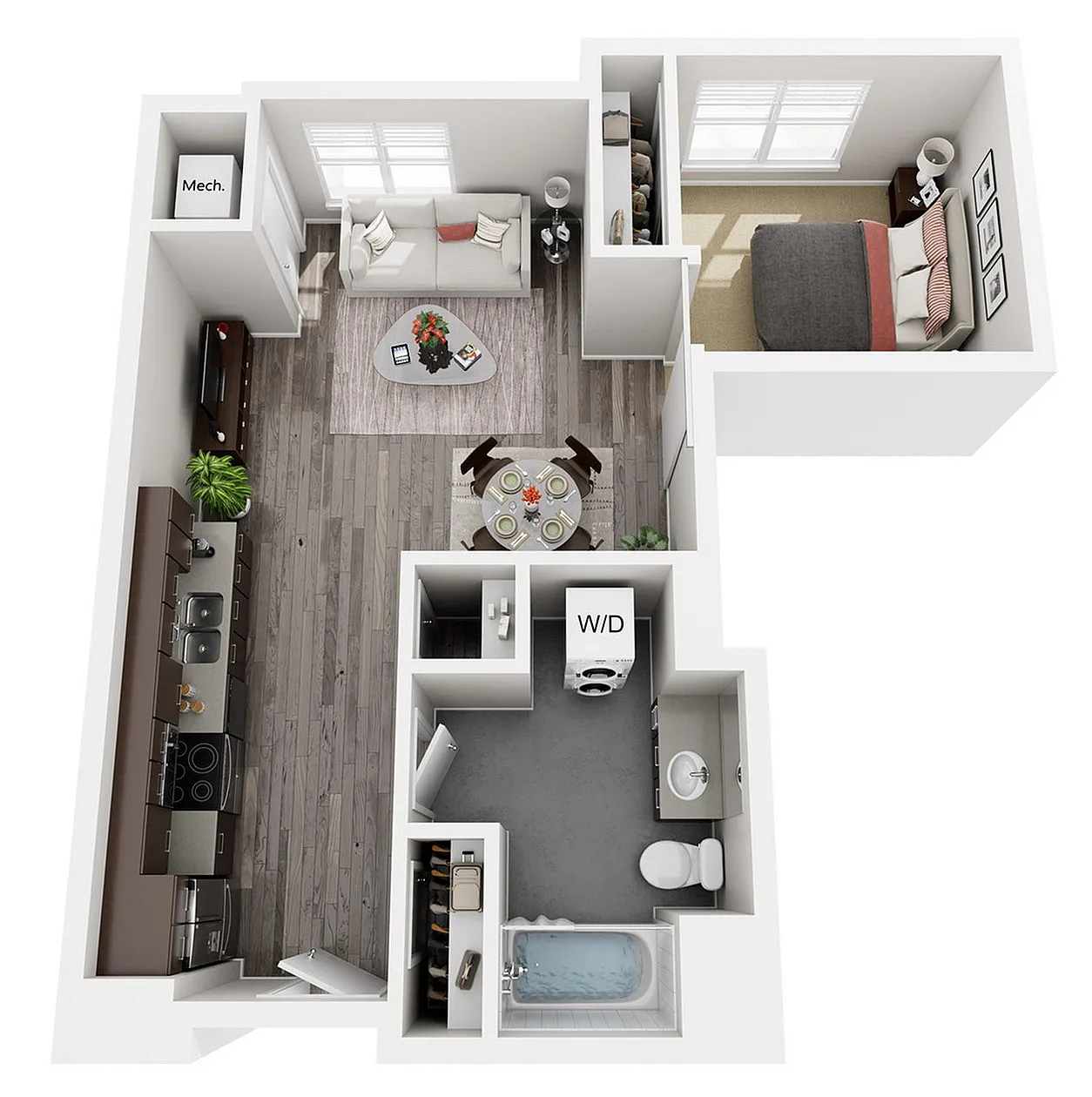 Floor Plan A2 | 22 Slate | Apartments in Madison, WI