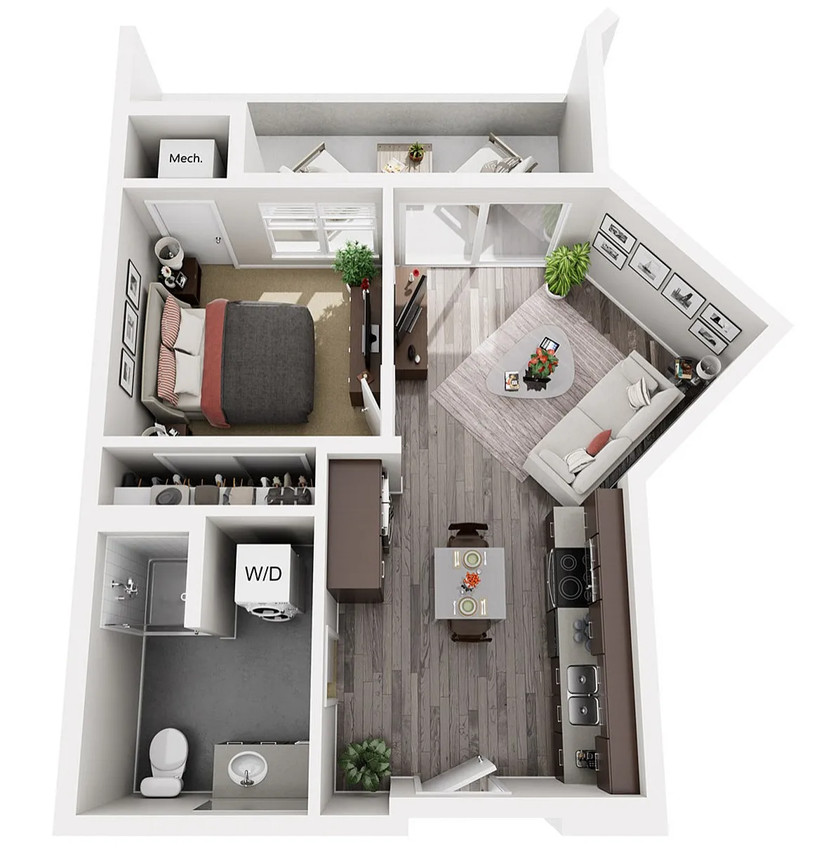 Floor Plan A4 | 22 Slate | Apartments in Madison, WI
