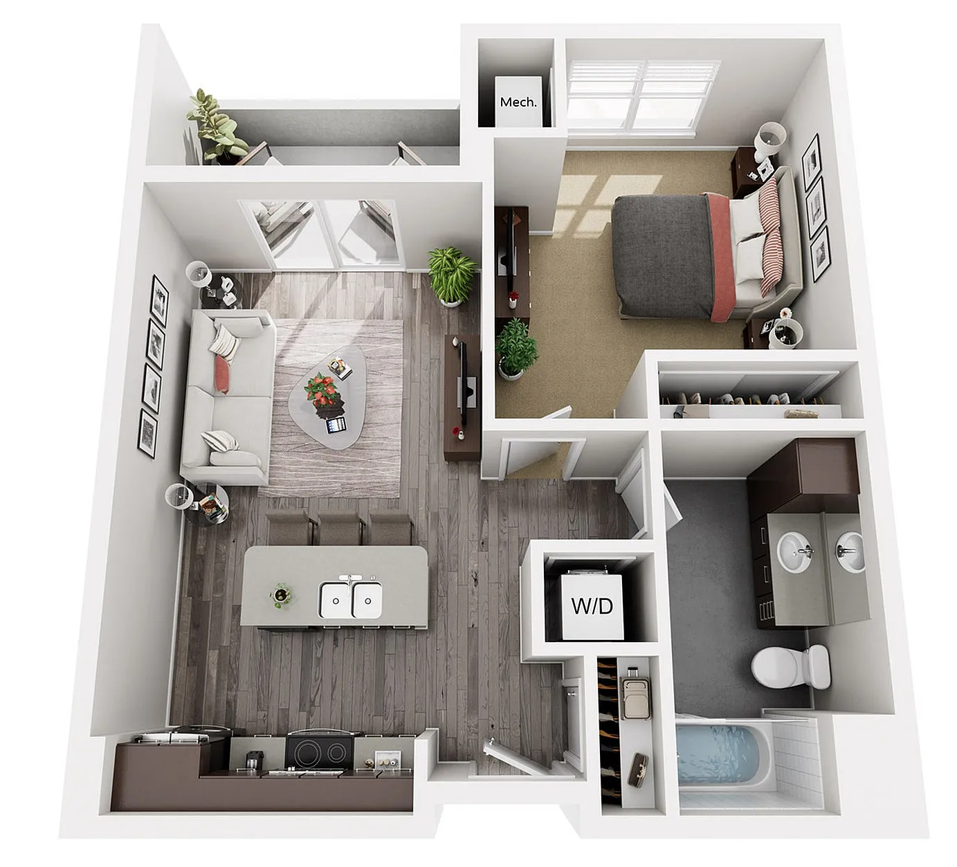 Floor Plan B1 | 22 Slate | Apartments in Madison, WI