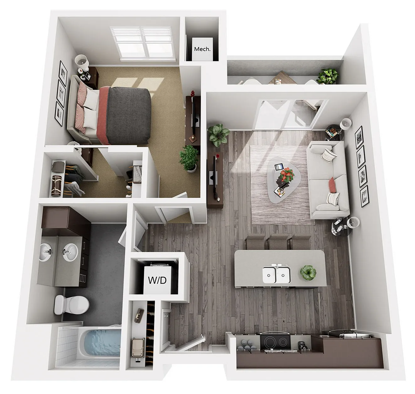 Floor Plan B3 | 22 Slate | Apartments in Madison, WI