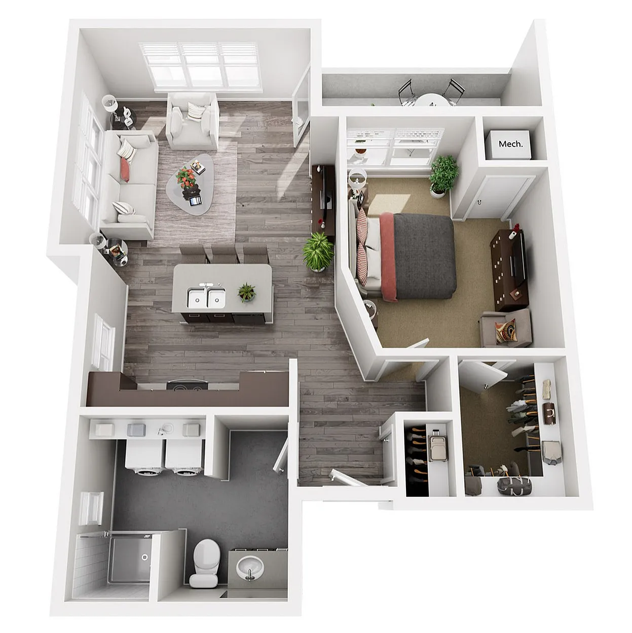 Floor Plan B4 | 22 Slate | Apartments in Madison, WI