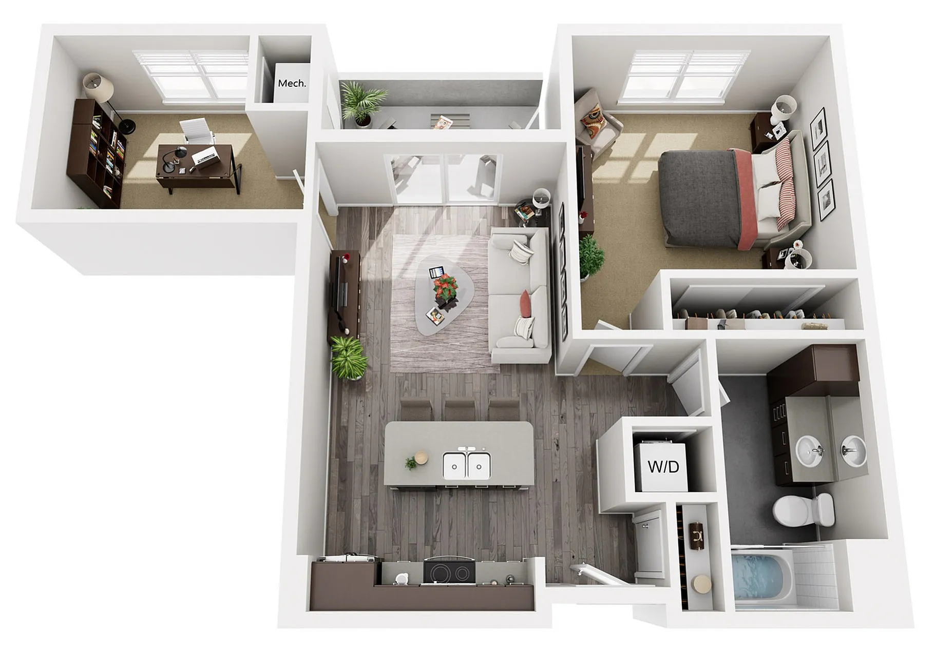 Floor Plan C1 | 22 Slate | Apartments in Madison, WI