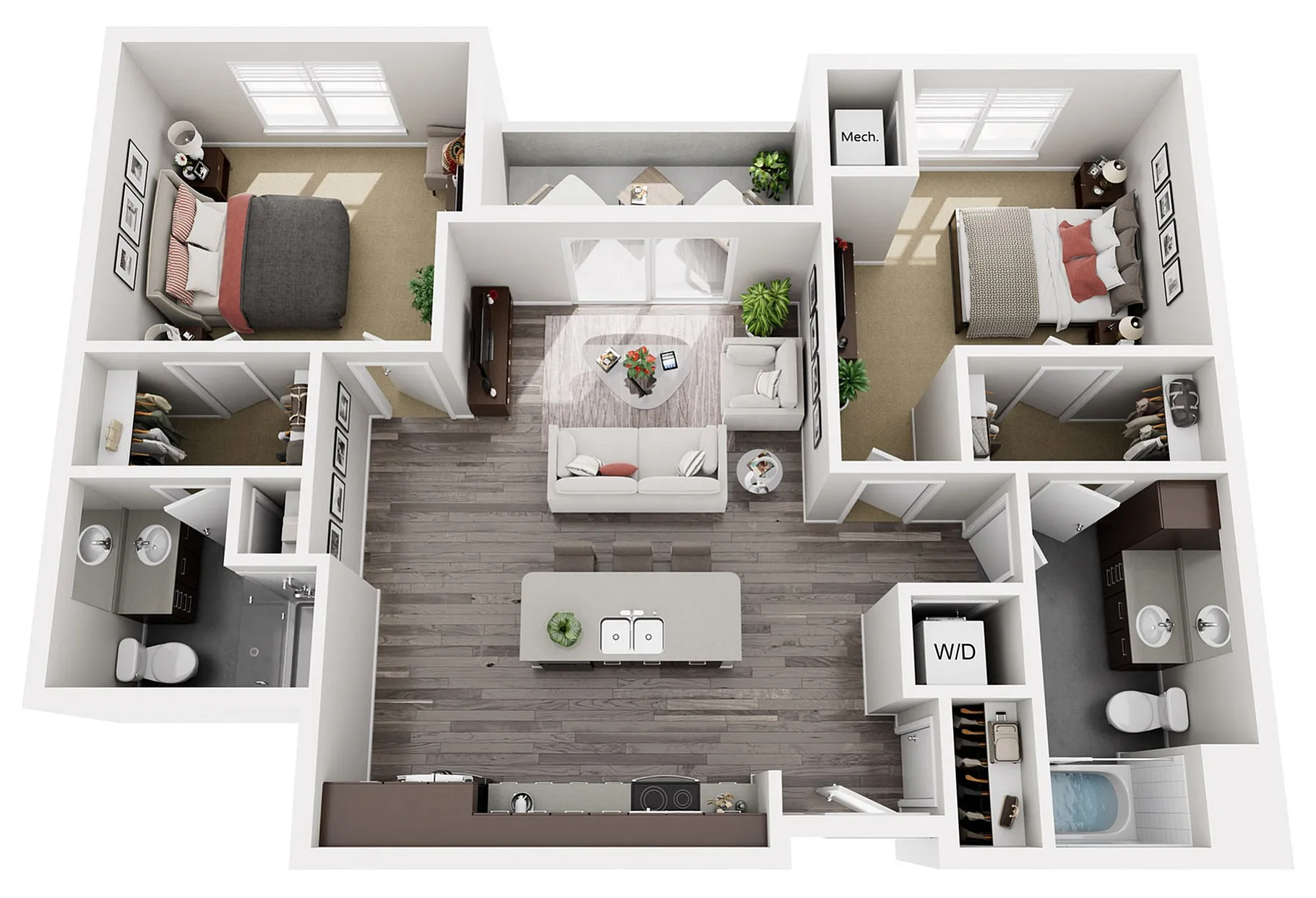 Floor Plan D1 | 22 Slate | Apartments in Madison, WI