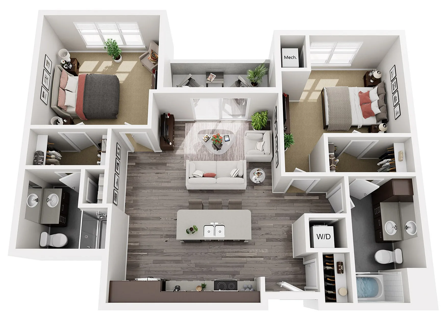 Floor Plan D2 | 22 Slate | Apartments in Madison, WI