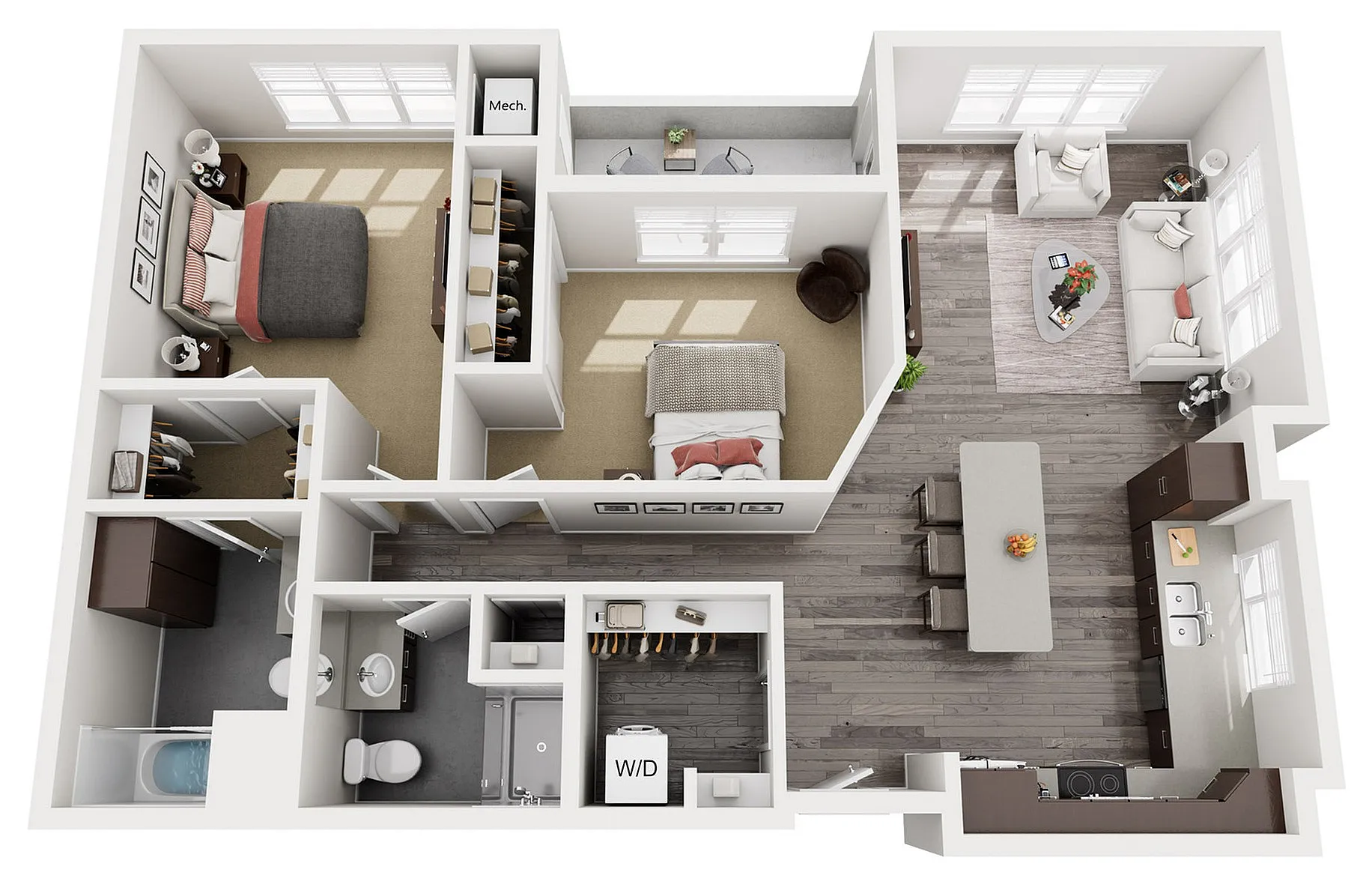 Floor Plan D3.1 | 22 Slate | Apartments in Madison, WI