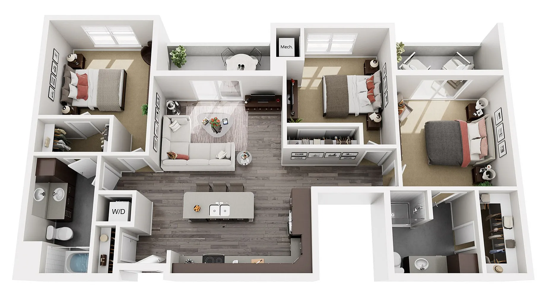 Floor Plan E1 | 22 Slate | Apartments in Madison, WI
