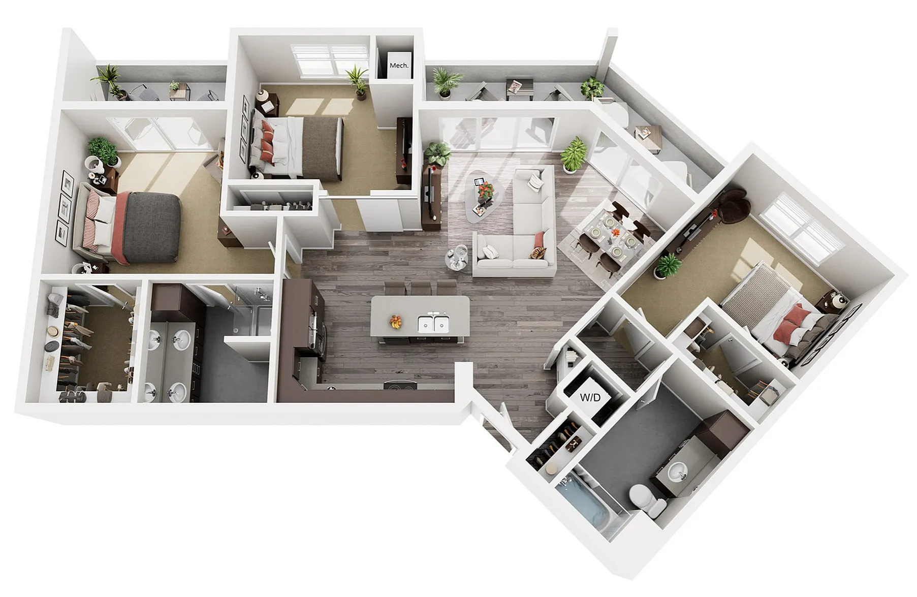 Floor Plan E2 | 22 Slate | Apartments in Madison, WI