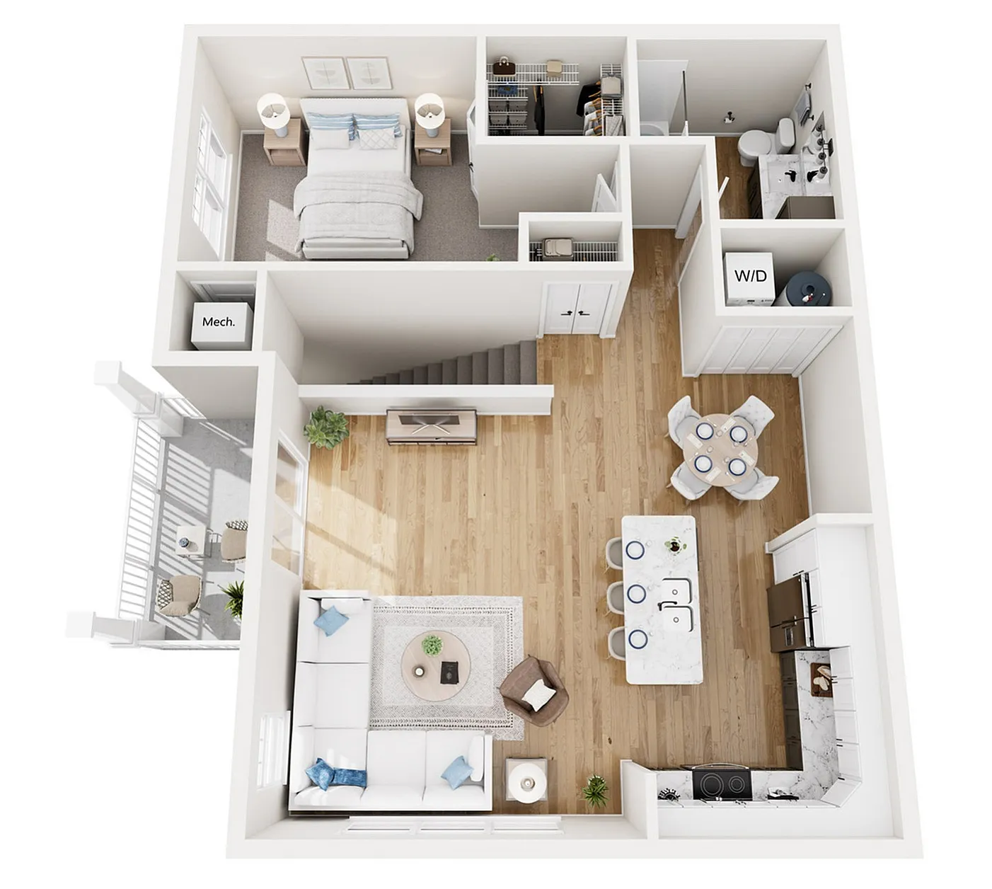 Floor Plan 1G | Seasons at Spring Street | Apartments in Mount Pleasant, WI