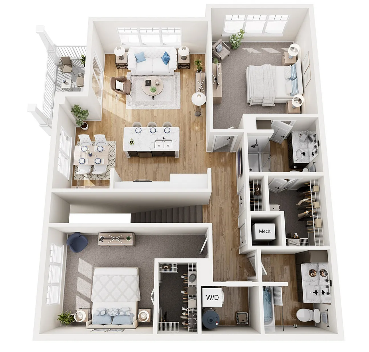 Floor Plan 2C | Seasons at Spring Street | Apartments in Mount Pleasant, WI
