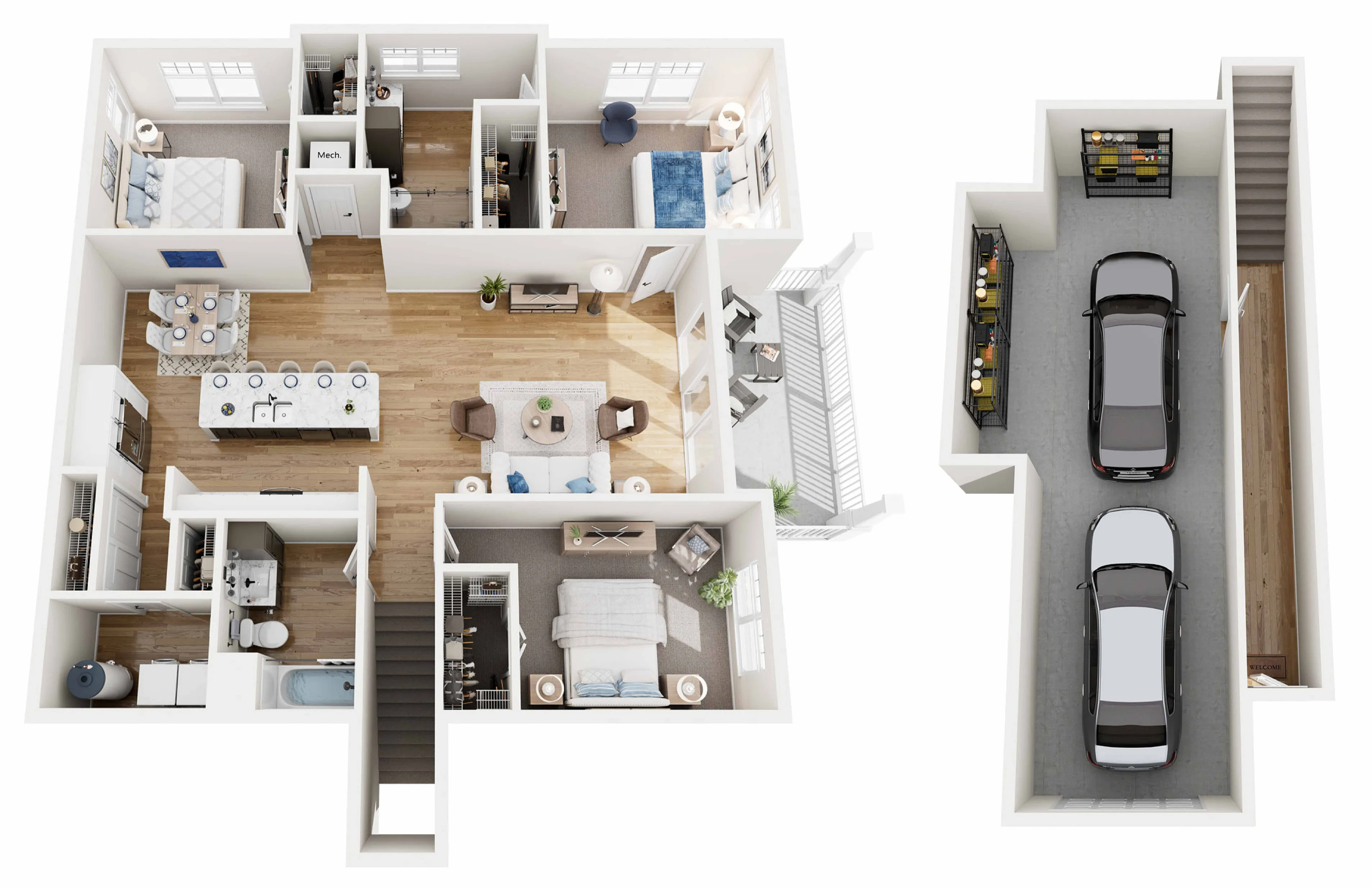 Floor Plan 3B | Seasons at Spring Street | Apartments in Mount Pleasant, WI