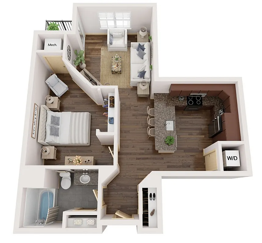 Floor Plan A3 | Elan | Apartments in Fitchburg, WI