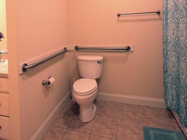 Image of Grab Bars in Bathroom with Elevated Toilets for Liberty Square