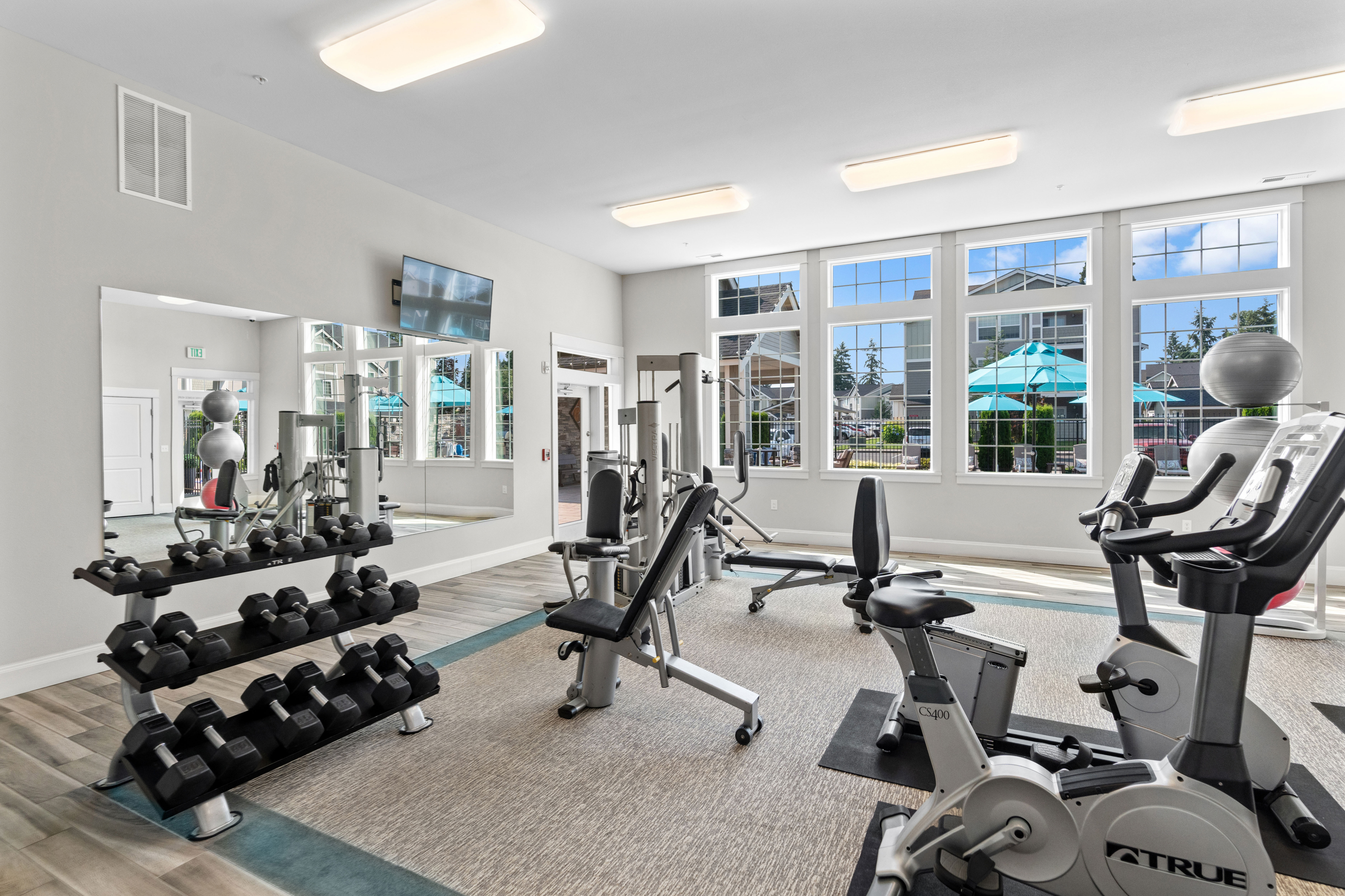 Treadmill and Fitness Bikes l Luxury Apartments in Puyallup, WA l Silver Creek