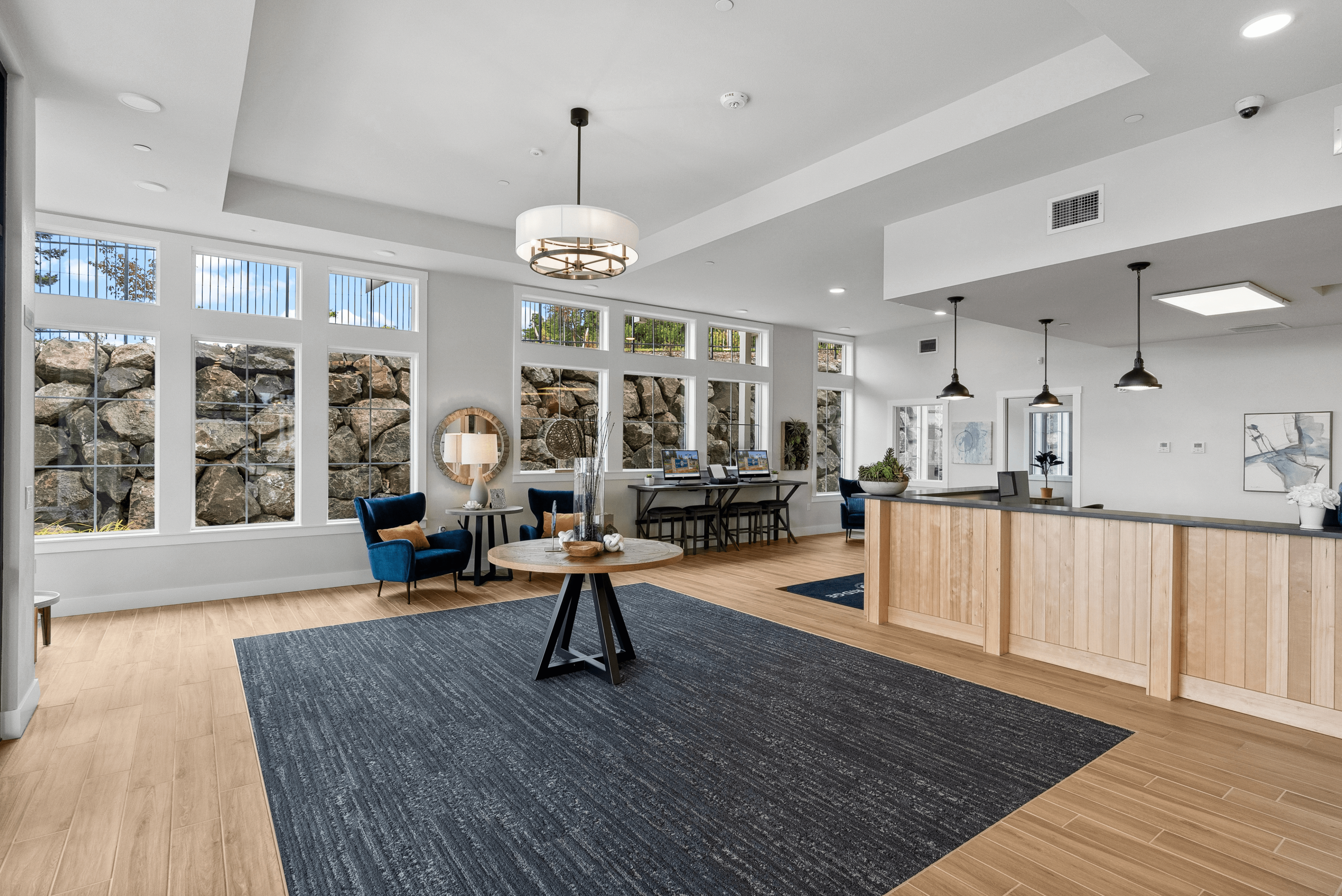 Leasing Office + Business Center l Luxury Apartments and Townhomes for Rent in Bremerton, WA l Blue Ridge Apartments