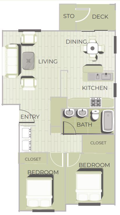 Plateau 176, 2 Bedroom Apartment