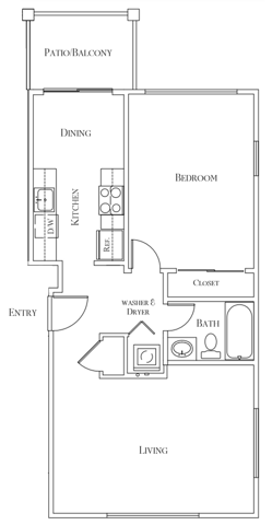 One Bedroom Deluxe - 700 sq ft