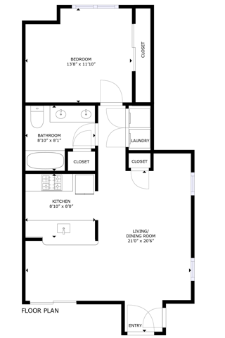 1x1 Standard 763 Sq Ft