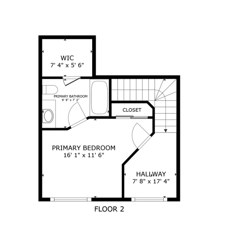 Two Bedroom Two Bath Townhome