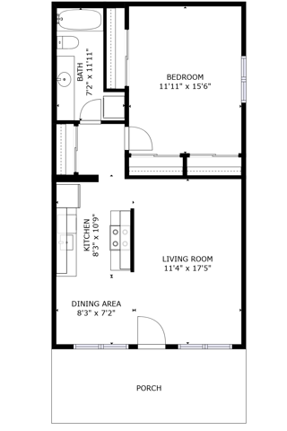 One Bedroom Standard 720 Sq Ft