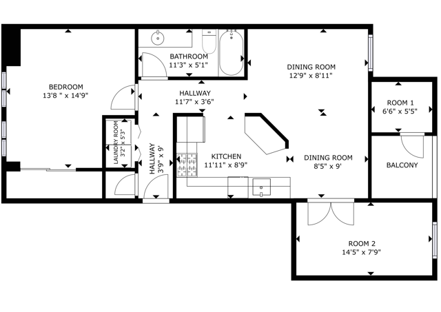 1 Bedroom w Den