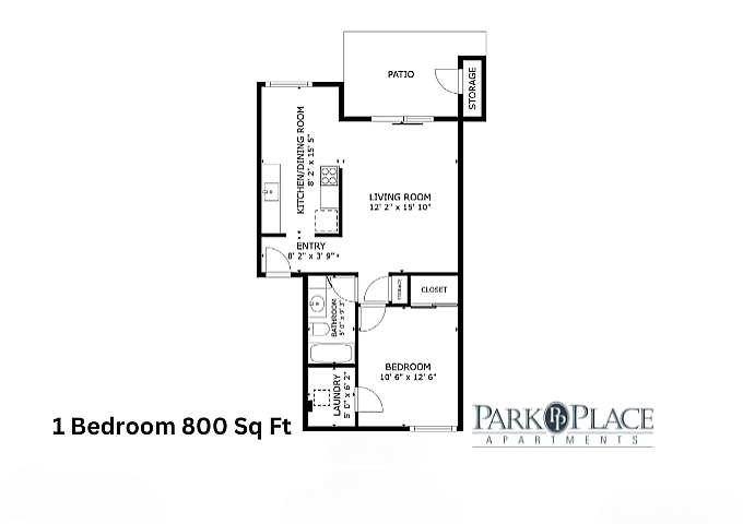 One Bedroom 800 Sq Ft